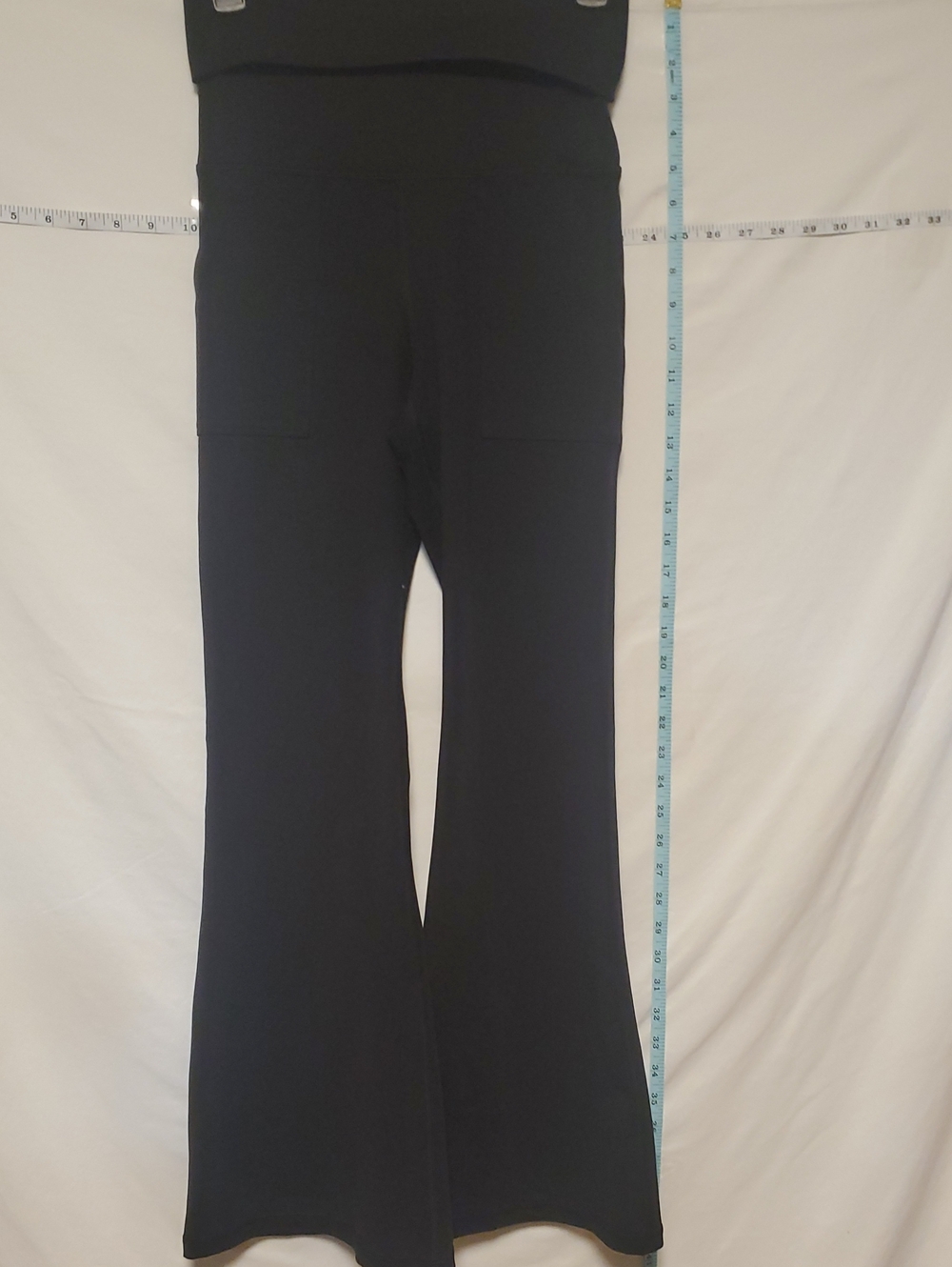 Aerie Offline Hugger High Waist Foldover Flare Legging Sm Short Inseam 29.5